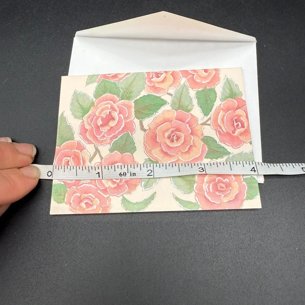 Vintage Embossed Botanical Notecard Heart Rose by Sarah-Jane Gillespie‎ 4